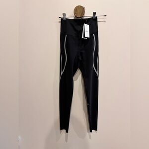 NWT Baleaf Women’s FREELEAF 25" HIGH RISE STRIPE PRINT LEGGINGS Black Size S